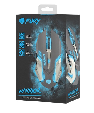 Rato ptico Fury Warrior Gaming 3200DPI 4